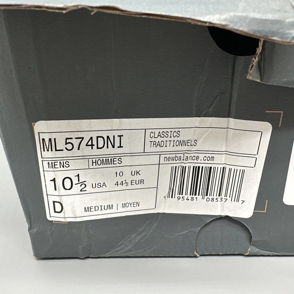 New Balance 574‎ Rugged Black Helium Sneaker ML574DNI Men’s Size 10.5 - Picture 11 of 11